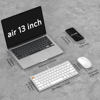 Wired Keyboard and Mouse Combo for Mac(MacOS 11.3+),Easy Plug & Play