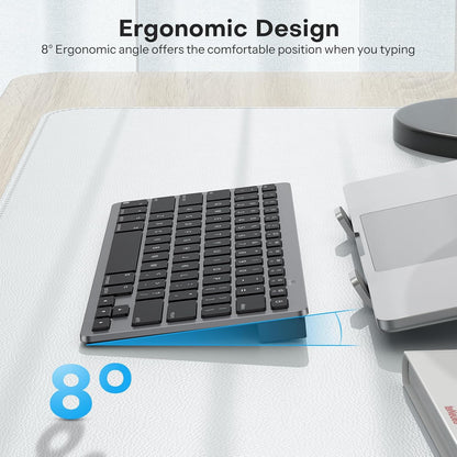 Ultra-Slim Wireless Keyboard for Mac (MacOS 10.10+), Compact Size