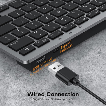 Wired Keyboard and Mouse for Mac, Compact Layout