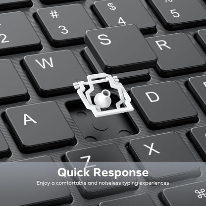 7 Color Backlit & Rechargeable Bluetooth Keyboard for iPad & iPhone