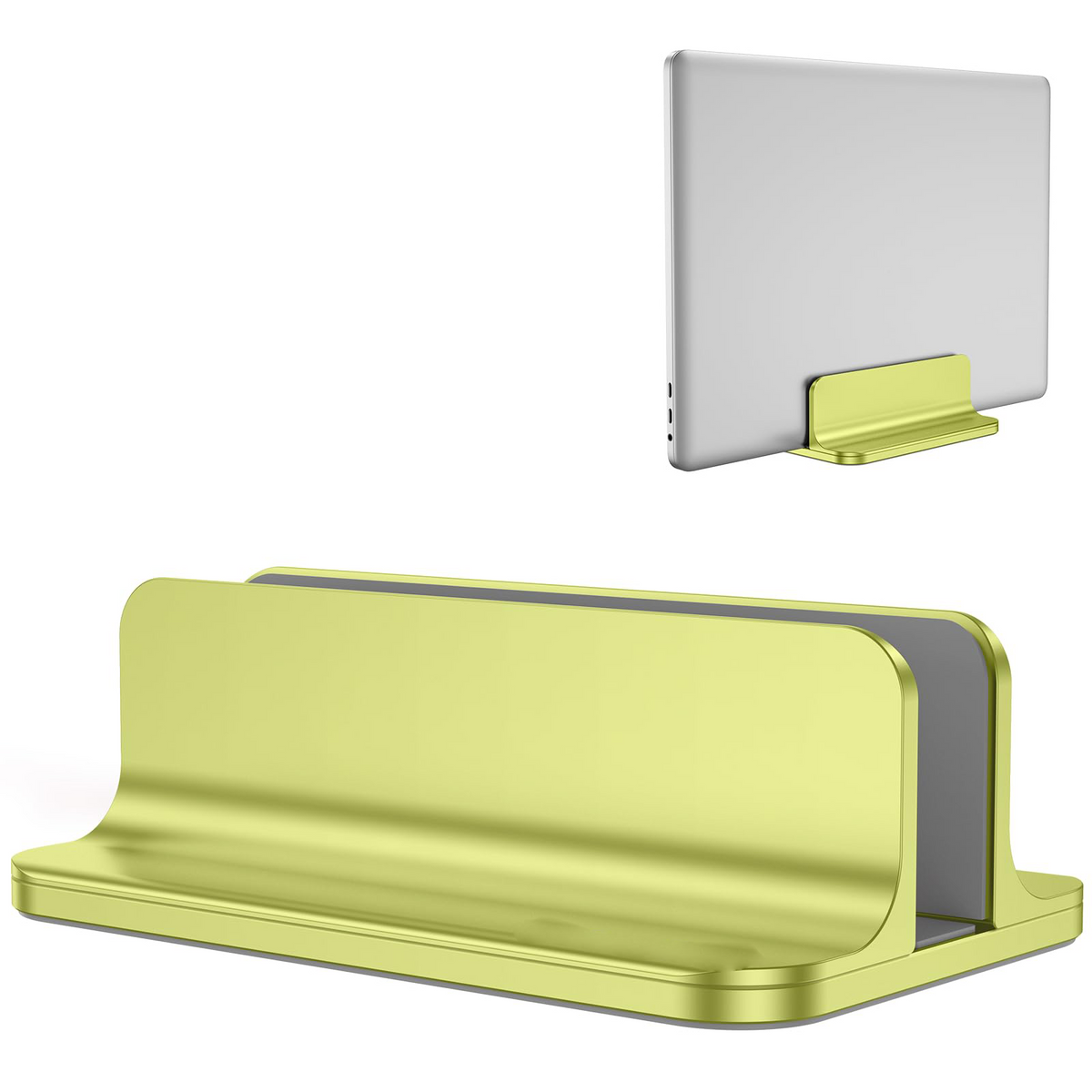 Vertical Laptop Stand Holder, Adjustable Dock for MacBook, Citron