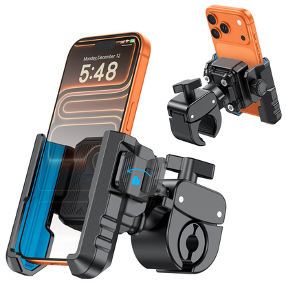 BK01 Anti-Vibration Bike Phone Mount, Quick Lock for Riders