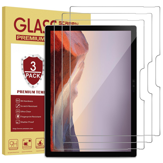 3-Pack Screen Protector for Surface Pro 7+/7/6/5/4 12.3inch