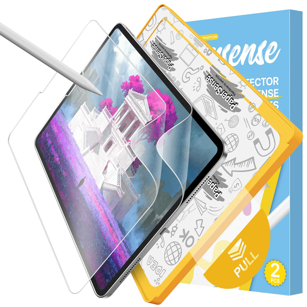 PAPERSENSE 2 Pack Paper Screen Protector for iPad Pro 12.9