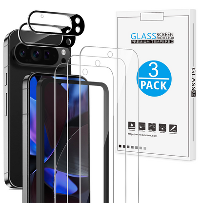 3+2 Pack for Google Pixel 9 Pro XL Screen Protector 6.8 Inch