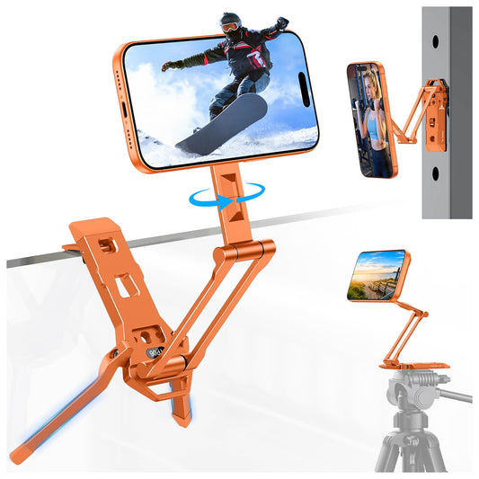 TP06 Pro [Equipped Lanyard] 360° Rotating for MagSafe Tripod, Orange Pro
