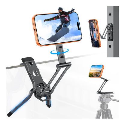TP06 Pro [Equipped Lanyard] 360° Rotating for MagSafe Tripod, Black Pro