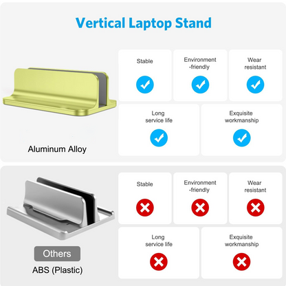 Vertical Laptop Stand Holder, Adjustable Dock for MacBook, Citron