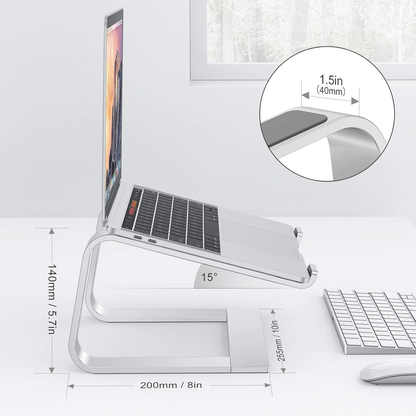 Laptop Stand, Detachable Mount for MacBook Air/Pro Dell HP Silver