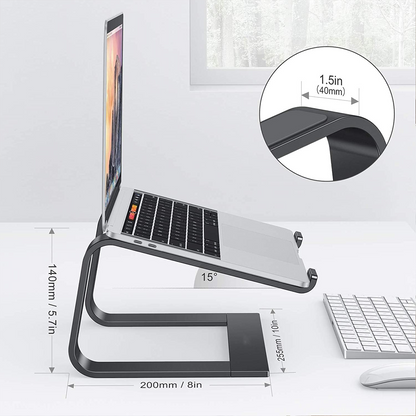 Laptop Stand, Detachable Mount for MacBook Air/Pro Dell HP Black