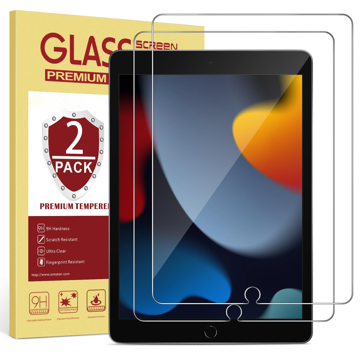 Screen Protector for iPad 10.2 inch 9/8/7th, HD Clarity