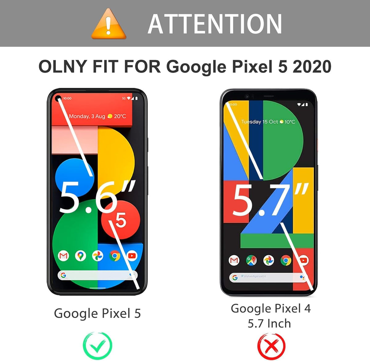[3 Pack Screen Protector for Google Pixel 5 - Tempered Glass/Case Friendly/Anti Scratch Screen Protector for Google Pixel 5