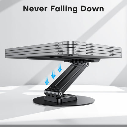 Tablet Stand for iPad, Adjustable Tablet Holder for Desk, Portable Monitor Stand Compatible with 4-15.6" Tablets Kindle Such as iPad Pro 11, 10.2, 13, Air/Mini