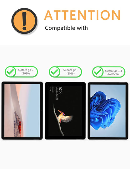 [2 Pack Screen Protector Compatible for Microsoft Surface Go 3 / Surface Go 2 / Surface Go (2021/2020/2018 Released), Tempered Glass High Definition