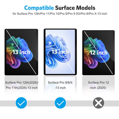 3 Pack Screen Protector for Surface Pro 12/11/10/9/8/X-13 inch