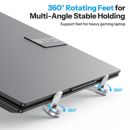 Foldable & Portable Laptop Stand for Desk, 6-Level Adjustable Riser