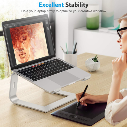 Laptop Stand, Detachable Mount for MacBook Air/Pro Dell HP Silver