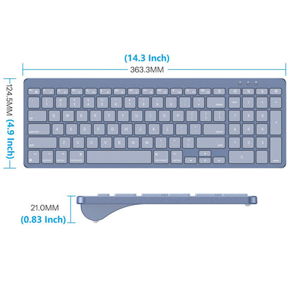 USB-A & Type-C Dual Interface Wired Keyboard for Mac,Numeric Keypad