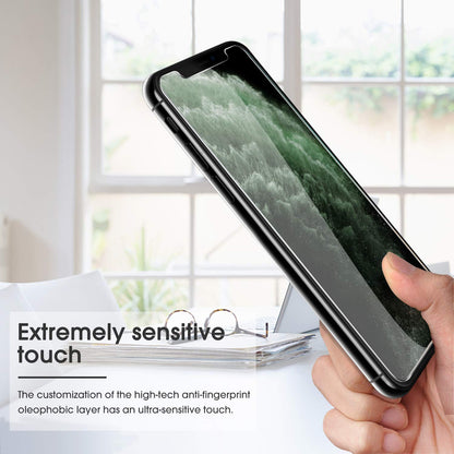 Pack of 4 Tempered Glass Screen Protector Film for iPhone 11 Pro/X/XS [Installation Kit Provided] Anti-Scratch, Easy Installation, Bubble-Free, Transparent [5.8 Inches/5.8 Inches)