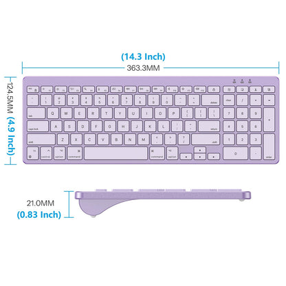 USB-A & Type-C Dual Interface Wired Keyboard for Mac, Numeric Keypad