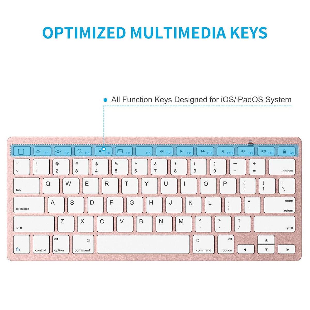 Ultra-Slim Bluetooth Keyboard for iPad,iPad Pro/Air/Mini,iPhone