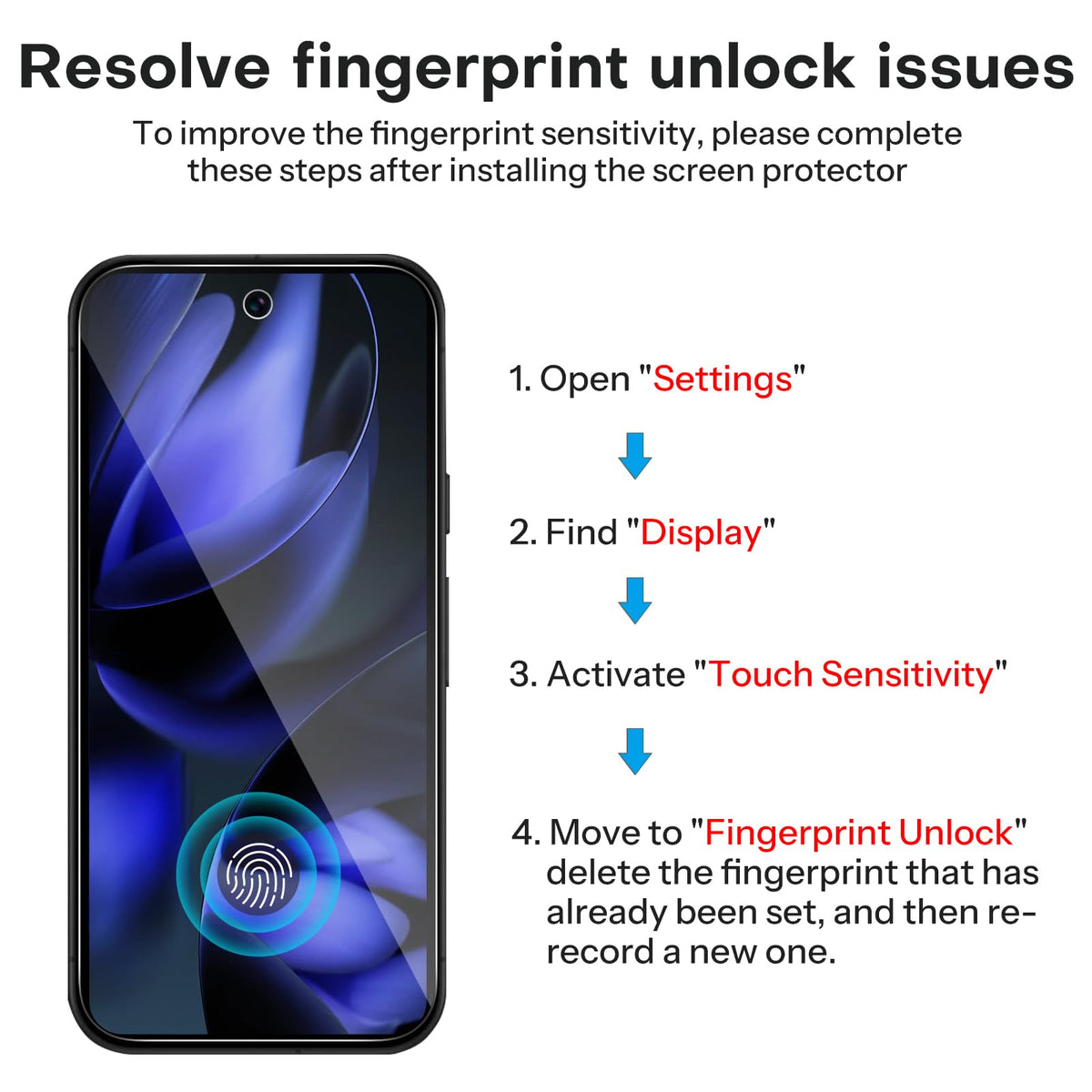 3+2 Pack for Google Pixel 9a Screen Protector 6.3 inch
