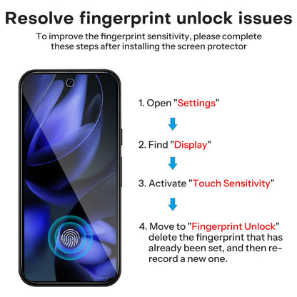 3+2 Pack for Google Pixel 9a Screen Protector 6.3 inch