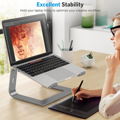 Laptop Stand, Detachable Mount for MacBook Air/Pro Dell HP Grey