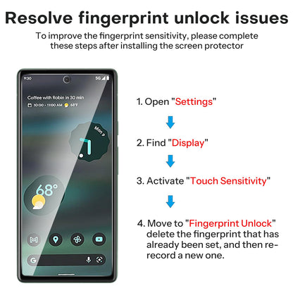 3+2 Pack Screen Protector for Google Pixel 6a (6.1 Inch 2022 Release), 3 Pack Tempered Glass Screen Protector & 2 Pack Camera Lens Protector, Bubble Free/Scratch Resistant