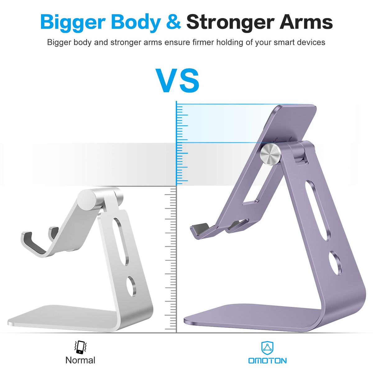 T2 Tablet Stand for Desk, Aluminum Holder for iPad Pro/Air,Purple