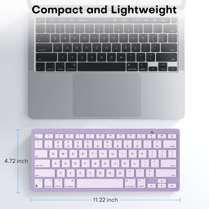 Ultra-Slim Wireless Keyboard for Mac (MacOS 10.10+), Compact Size