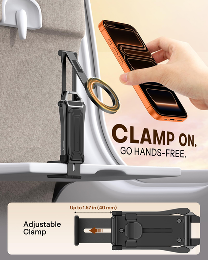 TP02 Magnetic Phone Tripod for MagSafe, 360° Pivot, Clamp & Stand