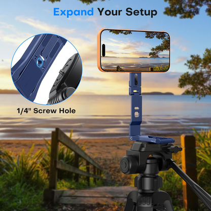 TP03 [Ultra-Slim] 360° Rotating for MagSafe Tripod with Hook, Blue