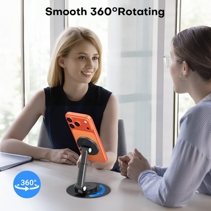 MS05 [Height Adjustable] 360° Rotating Magnetic Phone Stand, Black