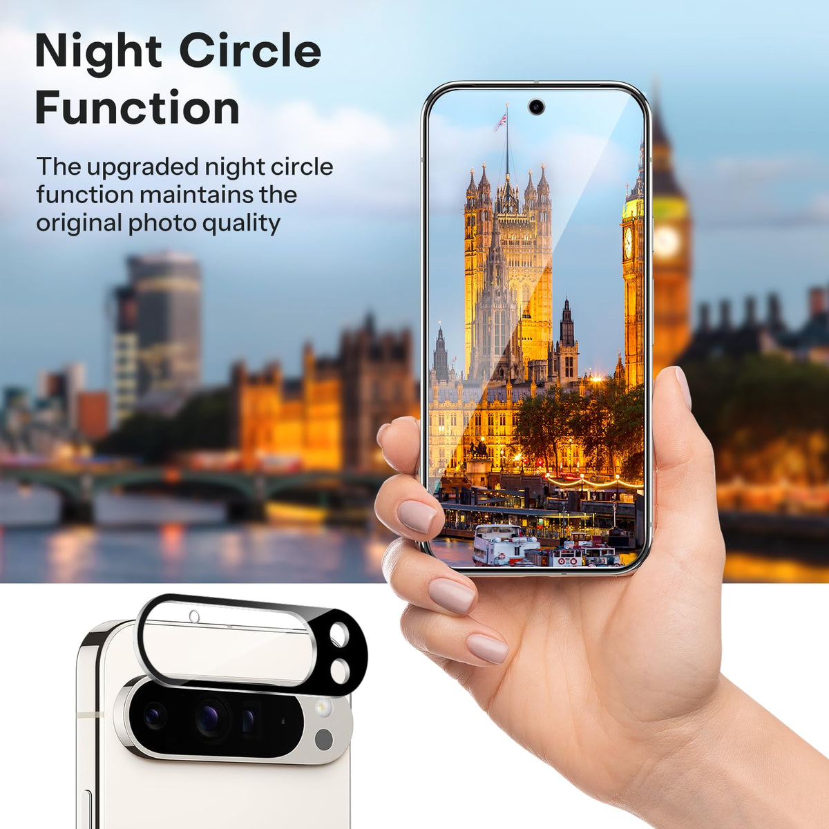 3+2 Pack for Google Pixel 9 Pro Screen Protector 6.3 inch