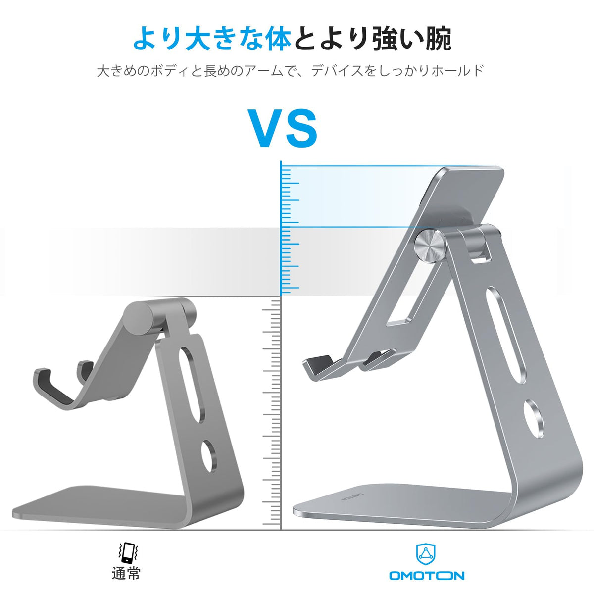 T2 Tablet Stand for Desk, Aluminum Holder for iPad Pro/Air,Grey