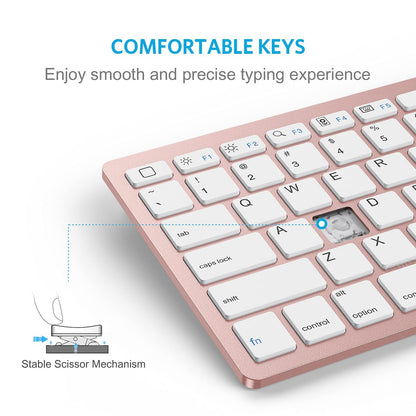 Ultra-Slim Bluetooth Keyboard for iPad,iPad Pro/Air/Mini,iPhone