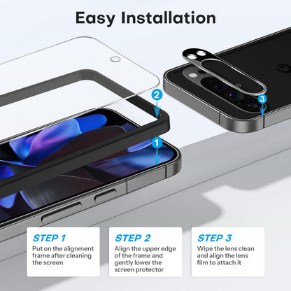 3+2 Pack for Google Pixel 9 Pro XL Screen Protector 6.8 Inch