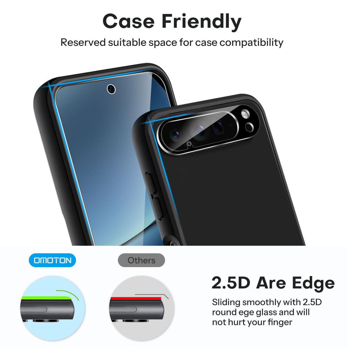 3+2 Pack for Google Pixel 10 Pro XL Screen Protector 6.8 Inch 2025