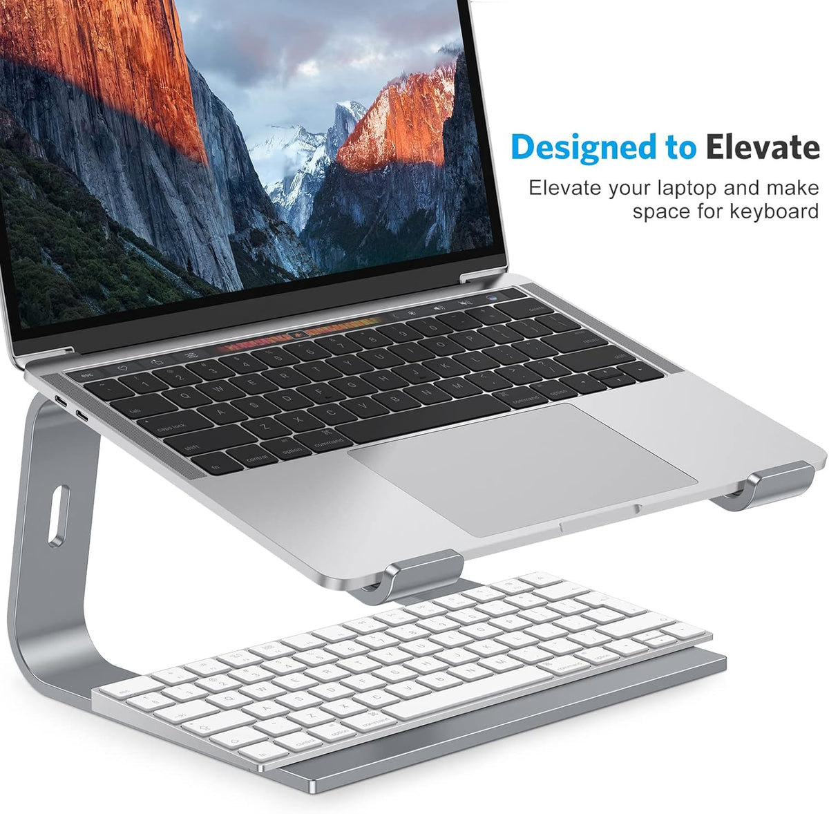 Laptop Stand, Detachable Mount for MacBook Air/Pro Dell HP Grey
