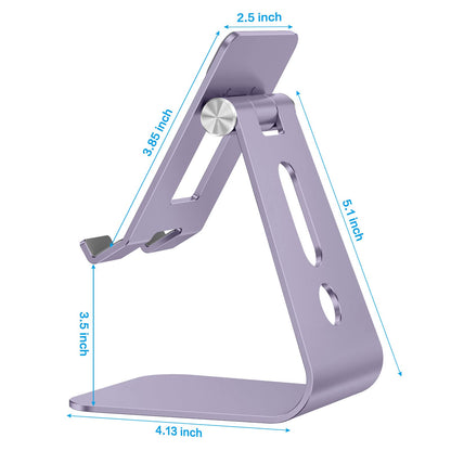 T2 Tablet Stand for Desk, Aluminum Holder for iPad Pro/Air,Purple