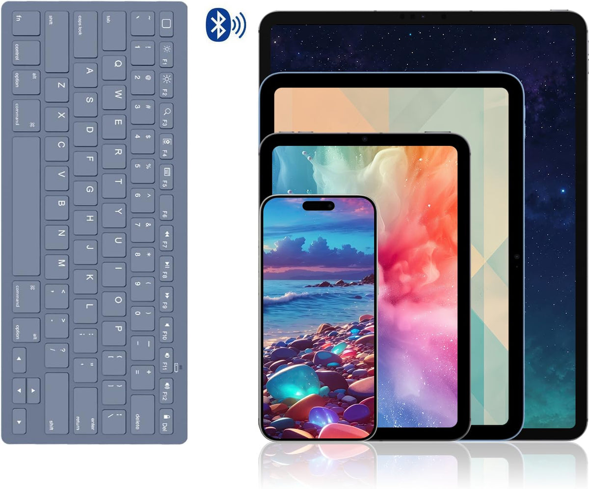 Ultra-Slim Bluetooth Keyboard for iPad,iPad Pro/Air/Mini,iPhone