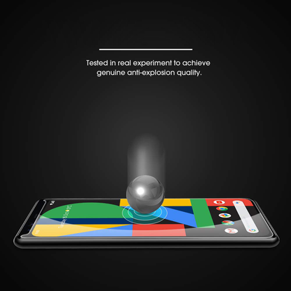 [4 Pack Screen Protector for Google Pixel 4 (5.7 Inch), Tempered Glass/Scratch Resistant/Only Cover Display Area