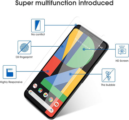 [4 Pack] Screen Protector Compatible with Google Pixel 4XL, Tempered Glass Screen Protector for Google Pixel 4 XL 2019 Released, Scratch Resistant/Case Friendly