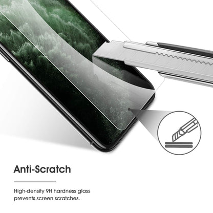 Pack of 4 Tempered Glass Screen Protector Film for iPhone 11 Pro/X/XS [Installation Kit Provided] Anti-Scratch, Easy Installation, Bubble-Free, Transparent [5.8 Inches/5.8 Inches)