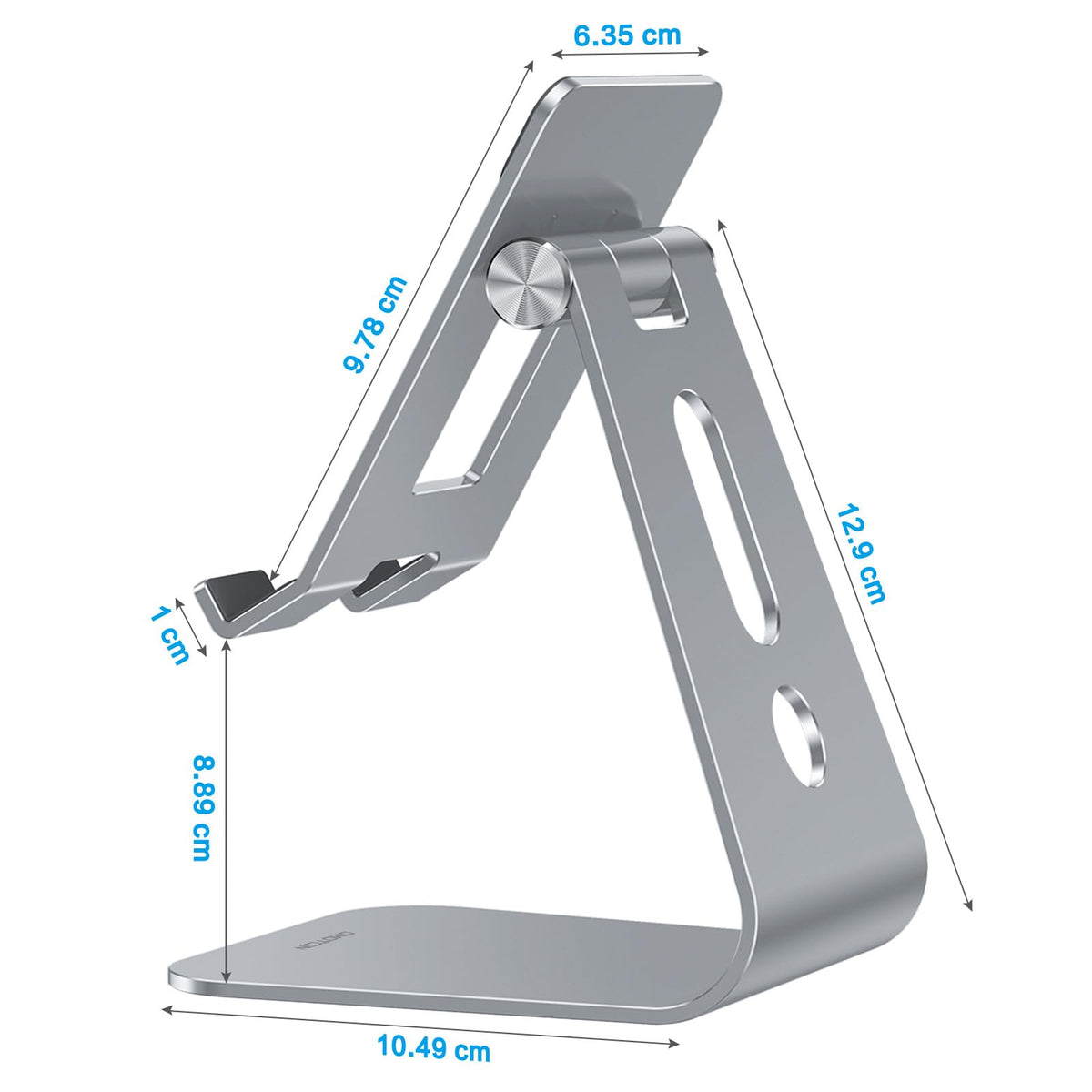 T2 Tablet Stand for Desk, Aluminum Holder for iPad Pro/Air,Grey