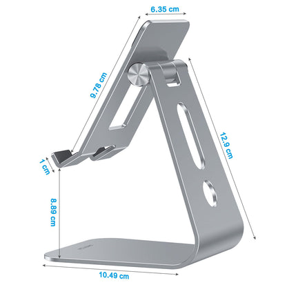 T2 Tablet Stand for Desk, Aluminum Holder for iPad Pro/Air,Grey