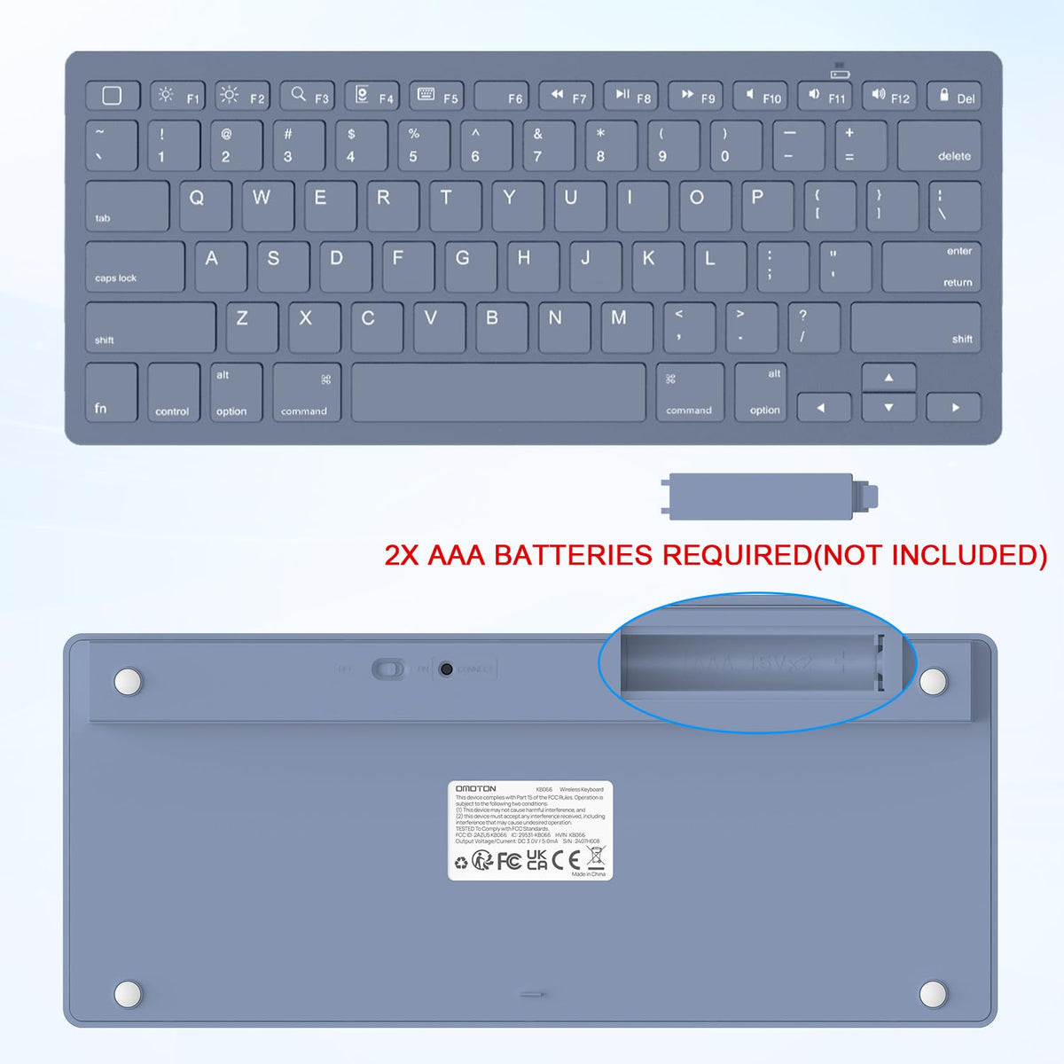 Ultra-Slim Bluetooth Keyboard for iPad,iPad Pro/Air/Mini,iPhone