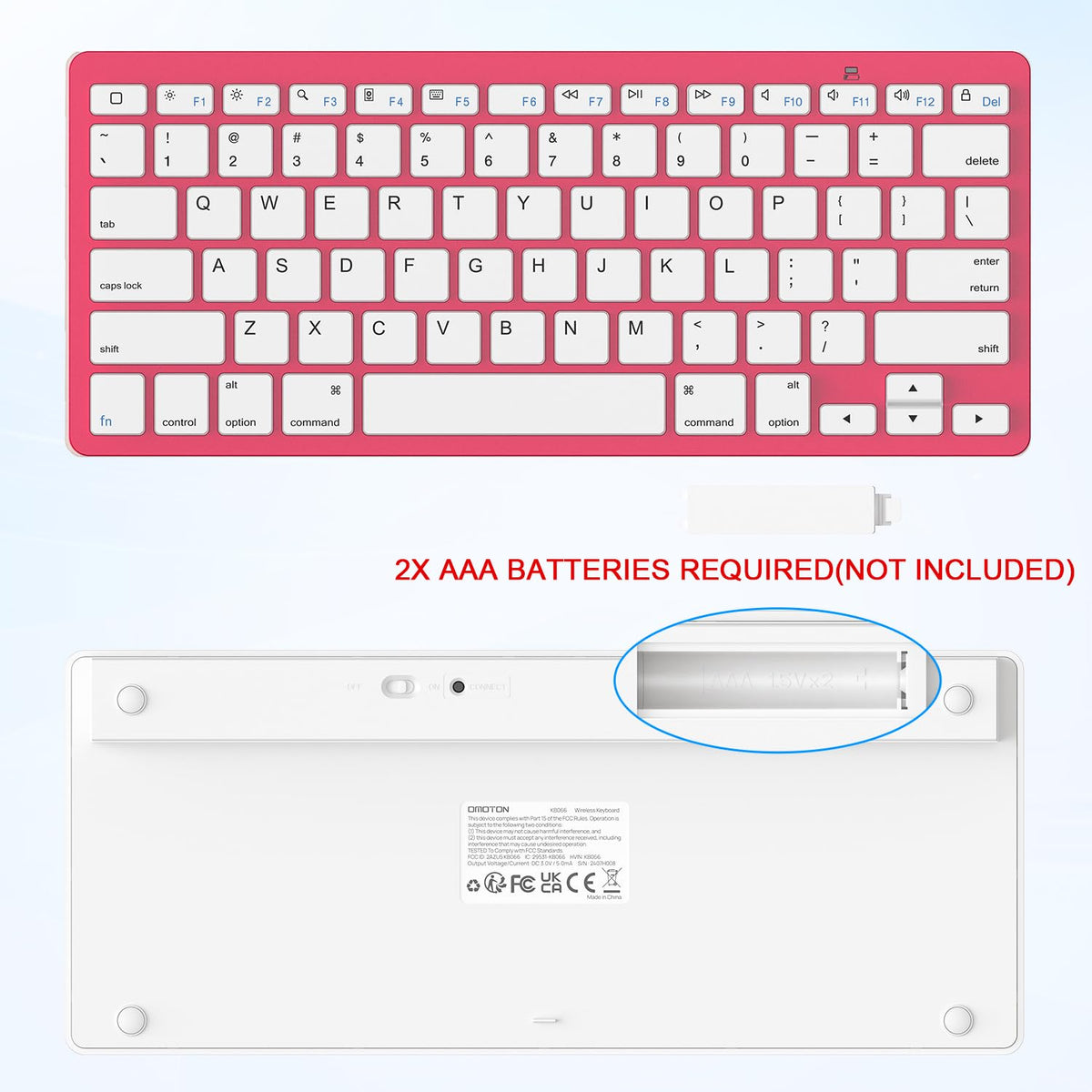 Ultra-Slim Bluetooth Keyboard for iPad,iPad Pro/Air/Mini,iPhone