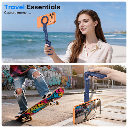 TP03 [Ultra-Slim] 360° Rotating for MagSafe Tripod with Hook, Blue